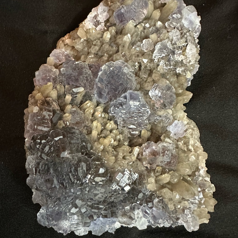 Stunning Blue Fluorite W/ Green Quartz Crystal Cluster